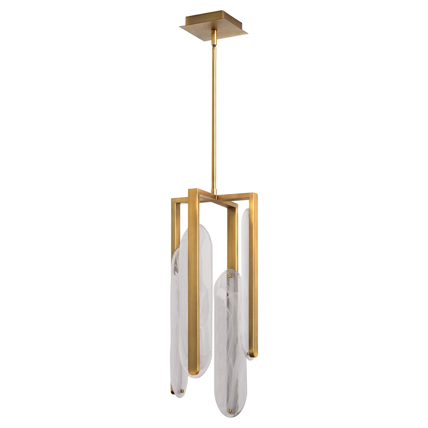 10X22 Pendant Brushed Brass by Oxygen Lighting
