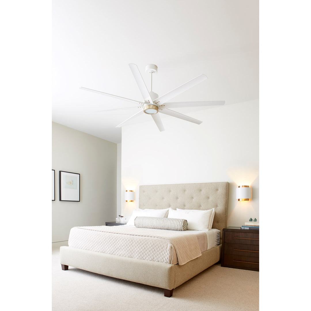 7.5X1.625 Ceiling Fan Aged Brass
