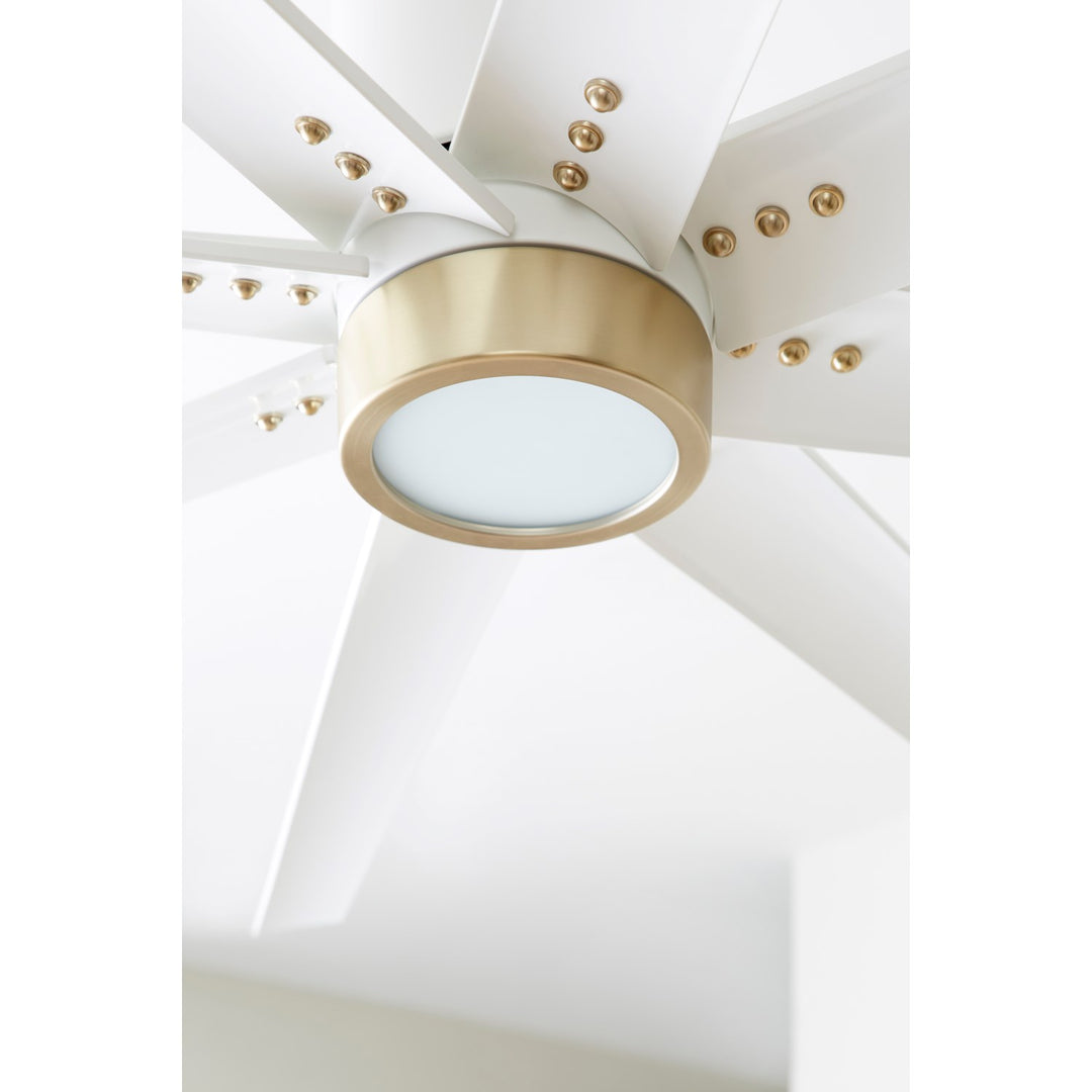 7.5X1.625 Ceiling Fan Aged Brass