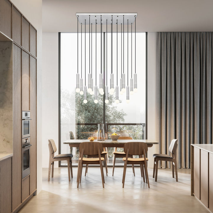 17 Light Linear Chandelier