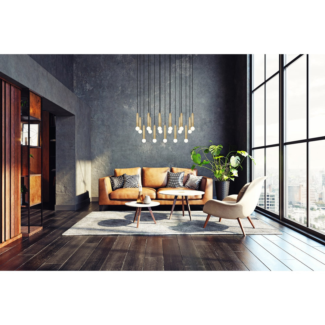 17 Light Linear Chandelier