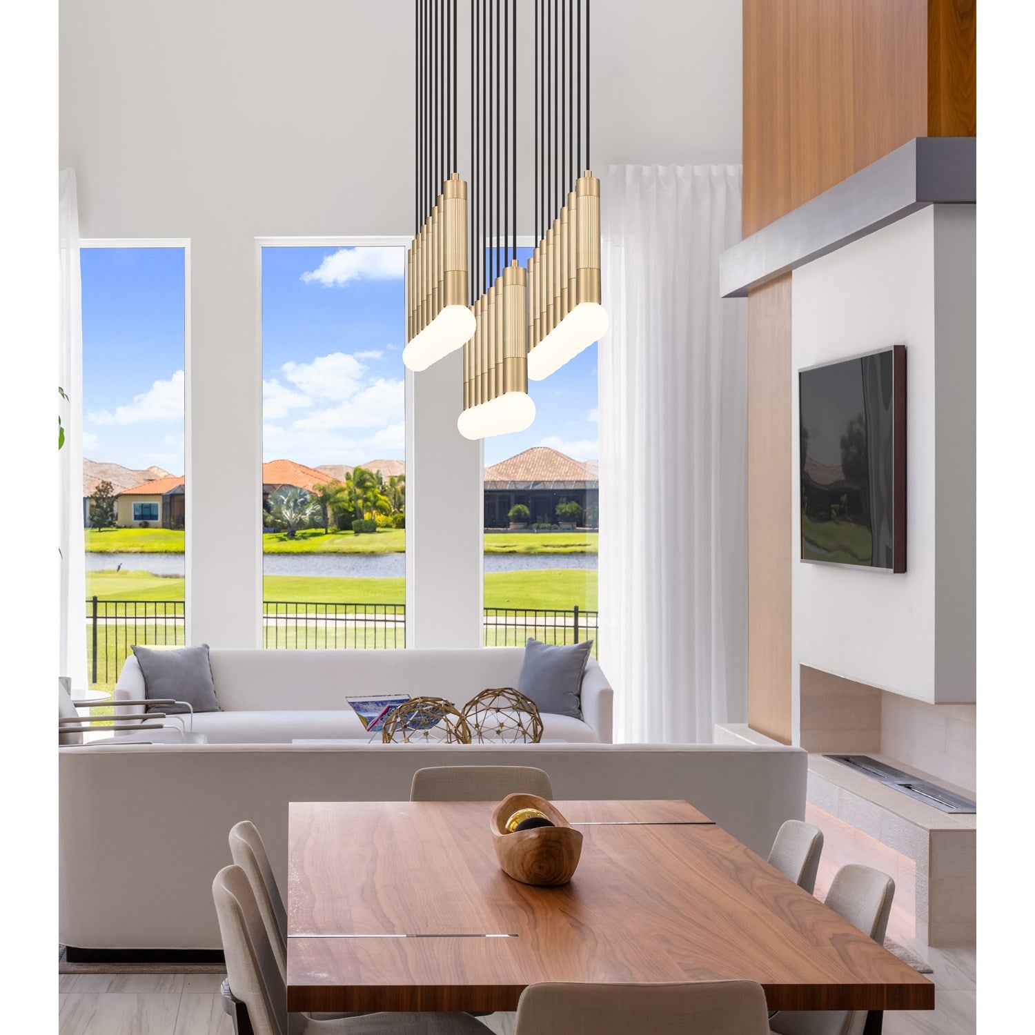 23 Light Linear Chandelier