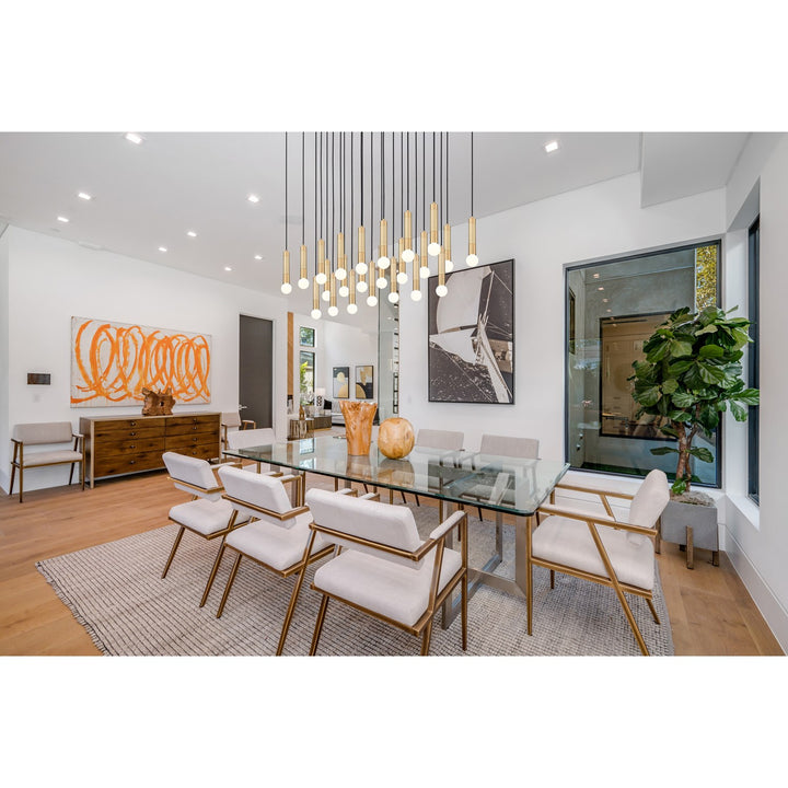 23 Light Linear Chandelier