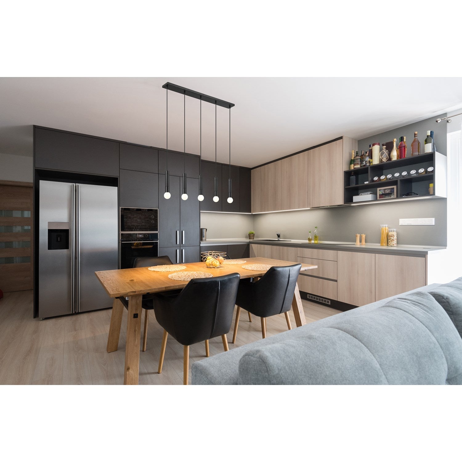 5 Light Linear Chandelier