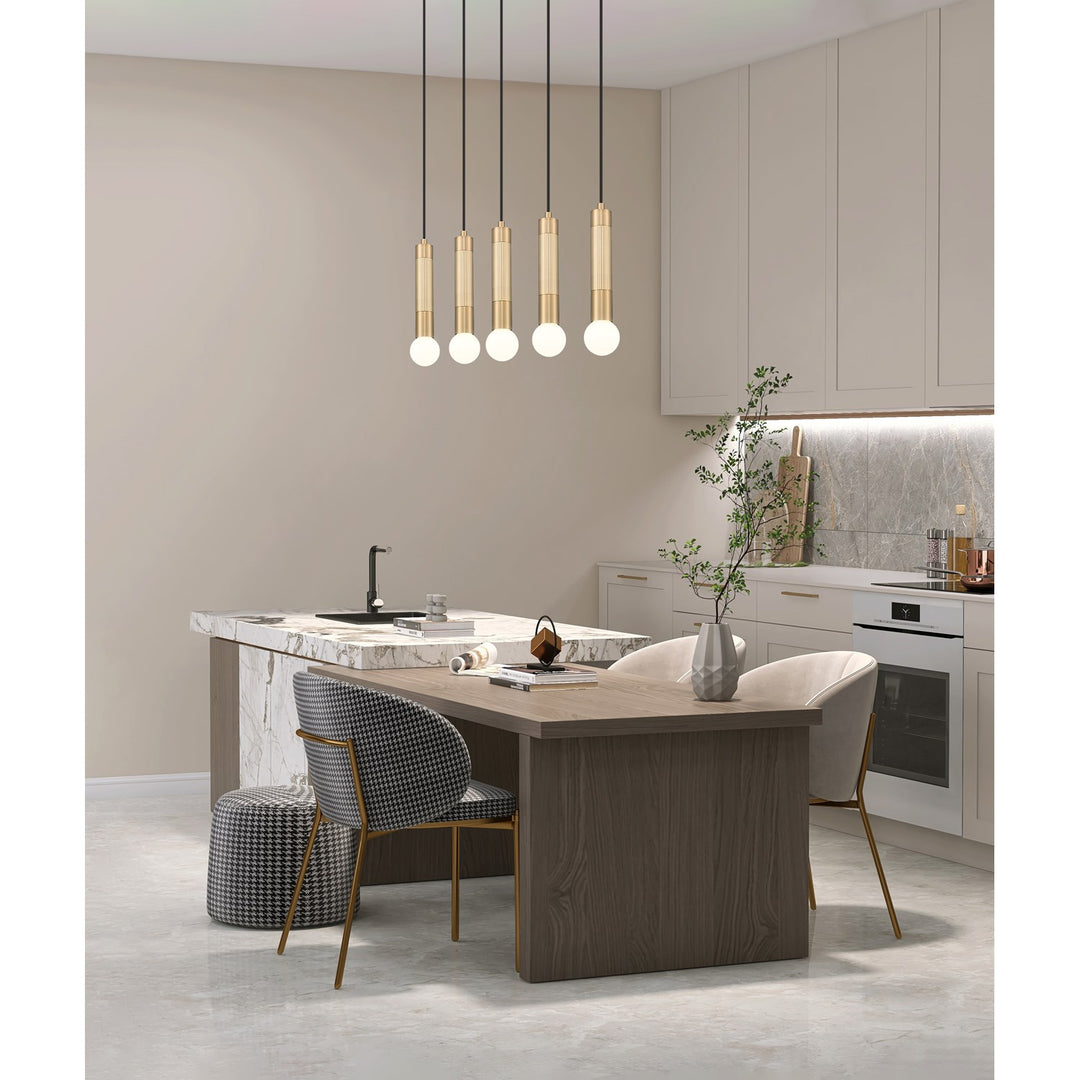 5 Light Linear Chandelier