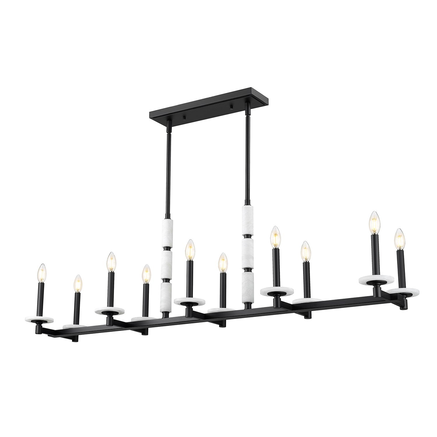 10 Light Linear Chandelier by Z-Lite