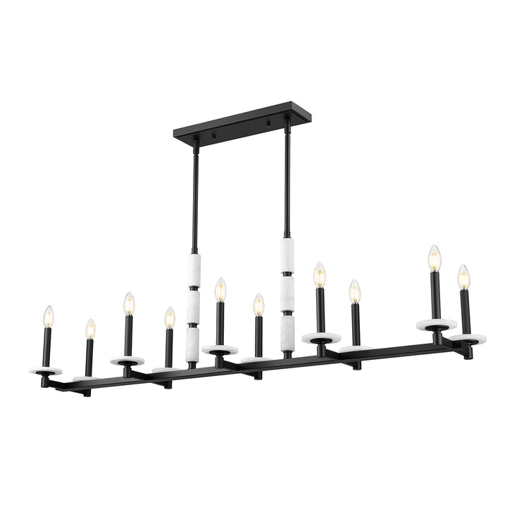 10 Light Linear Chandelier by Z-Lite