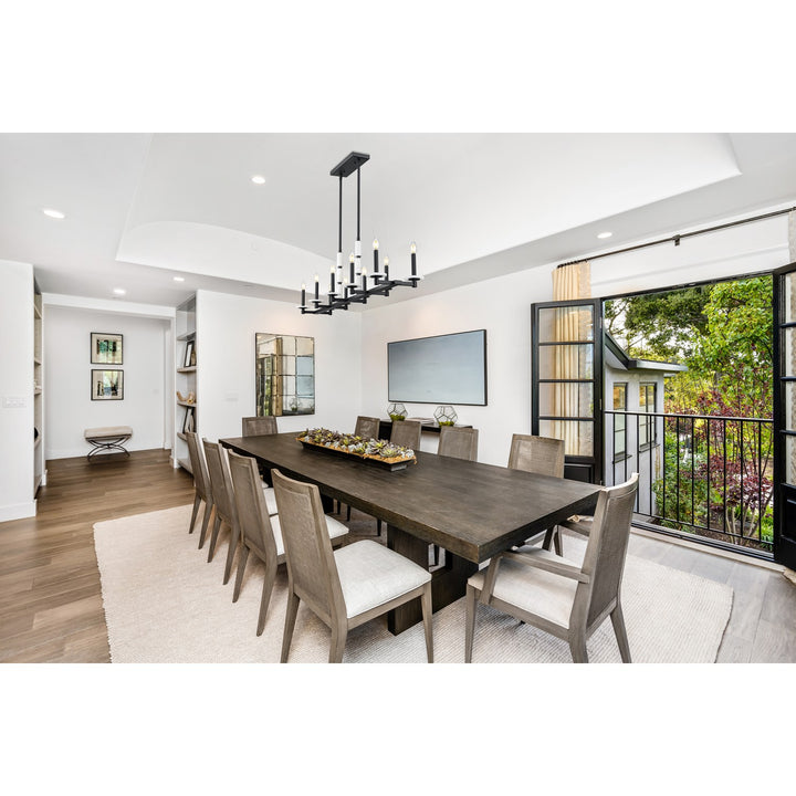 10 Light Linear Chandelier