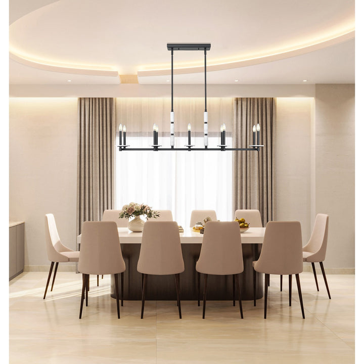 10 Light Linear Chandelier