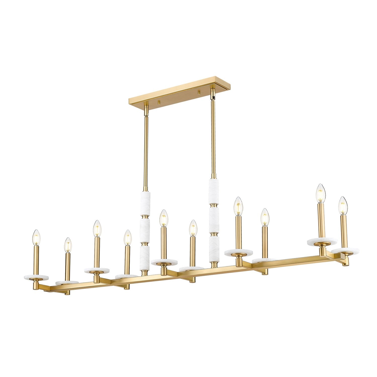 10 Light Linear Chandelier by Z-Lite