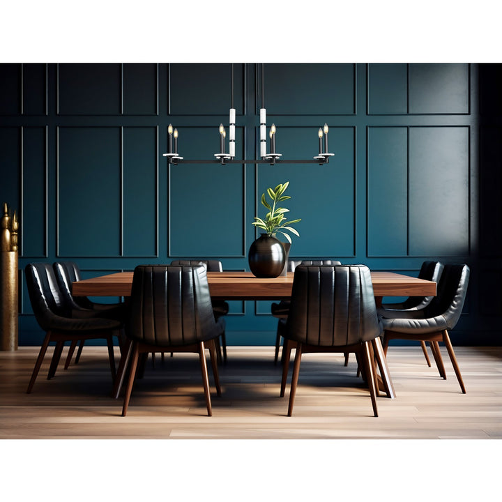 8 Light Linear Chandelier
