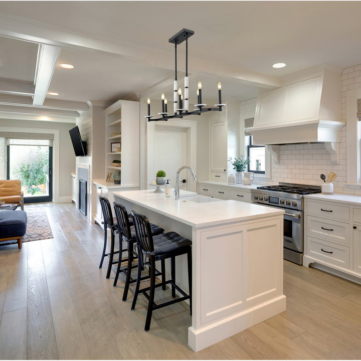 8 Light Linear Chandelier