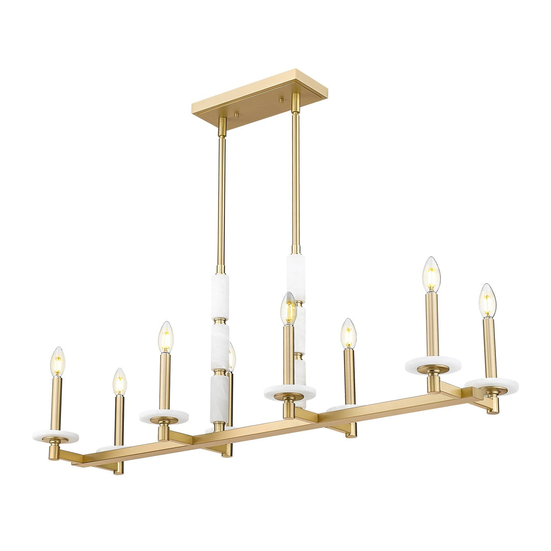 8 Light Linear Chandelier by Z-Lite