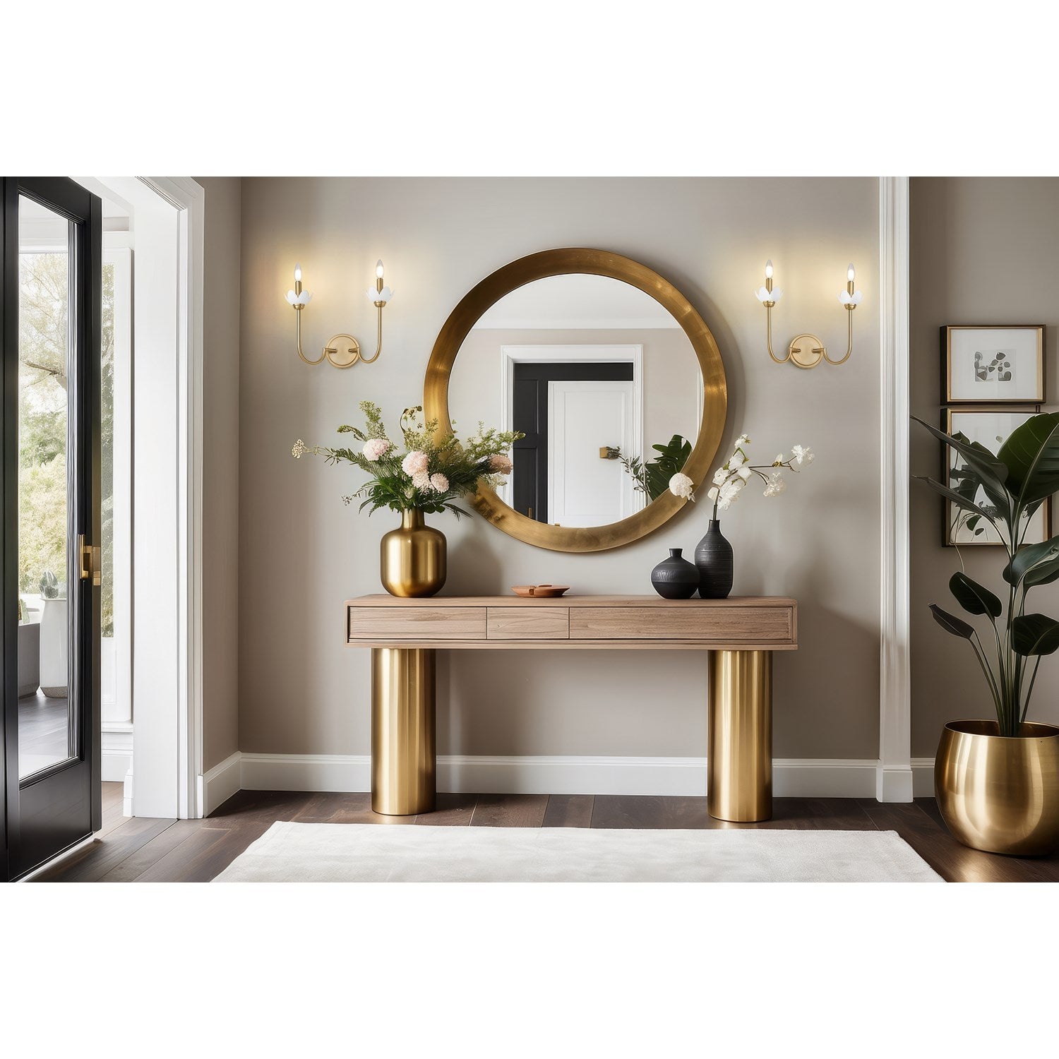 2 Light Wall Sconce