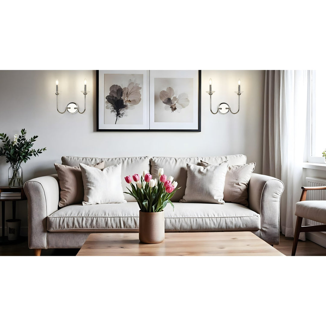 2 Light Wall Sconce