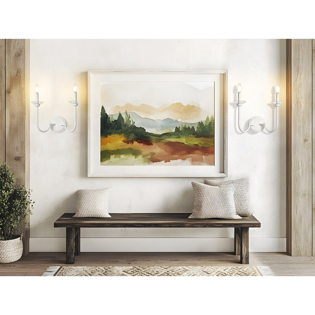 2 Light Wall Sconce