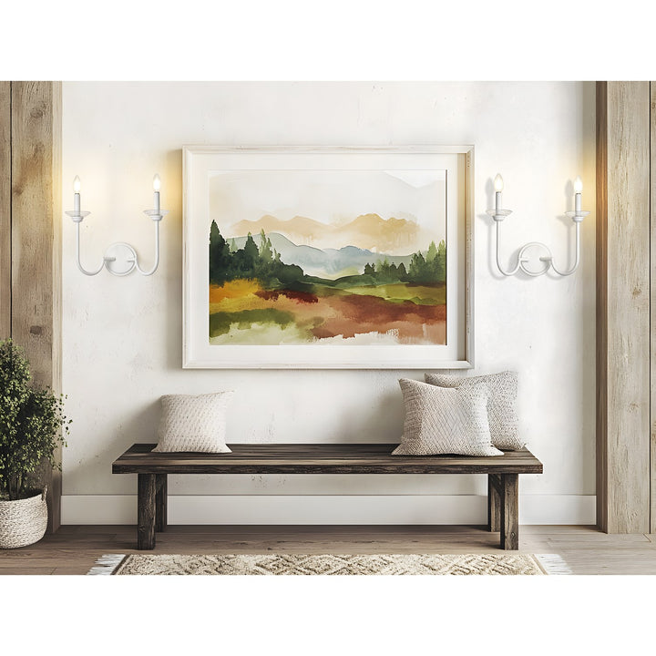 2 Light Wall Sconce