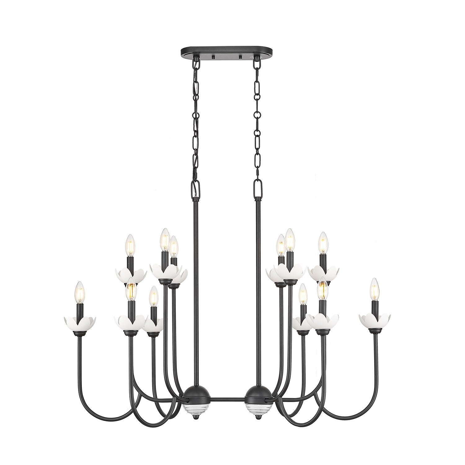 12 Light Linear Chandelier by Z-Lite