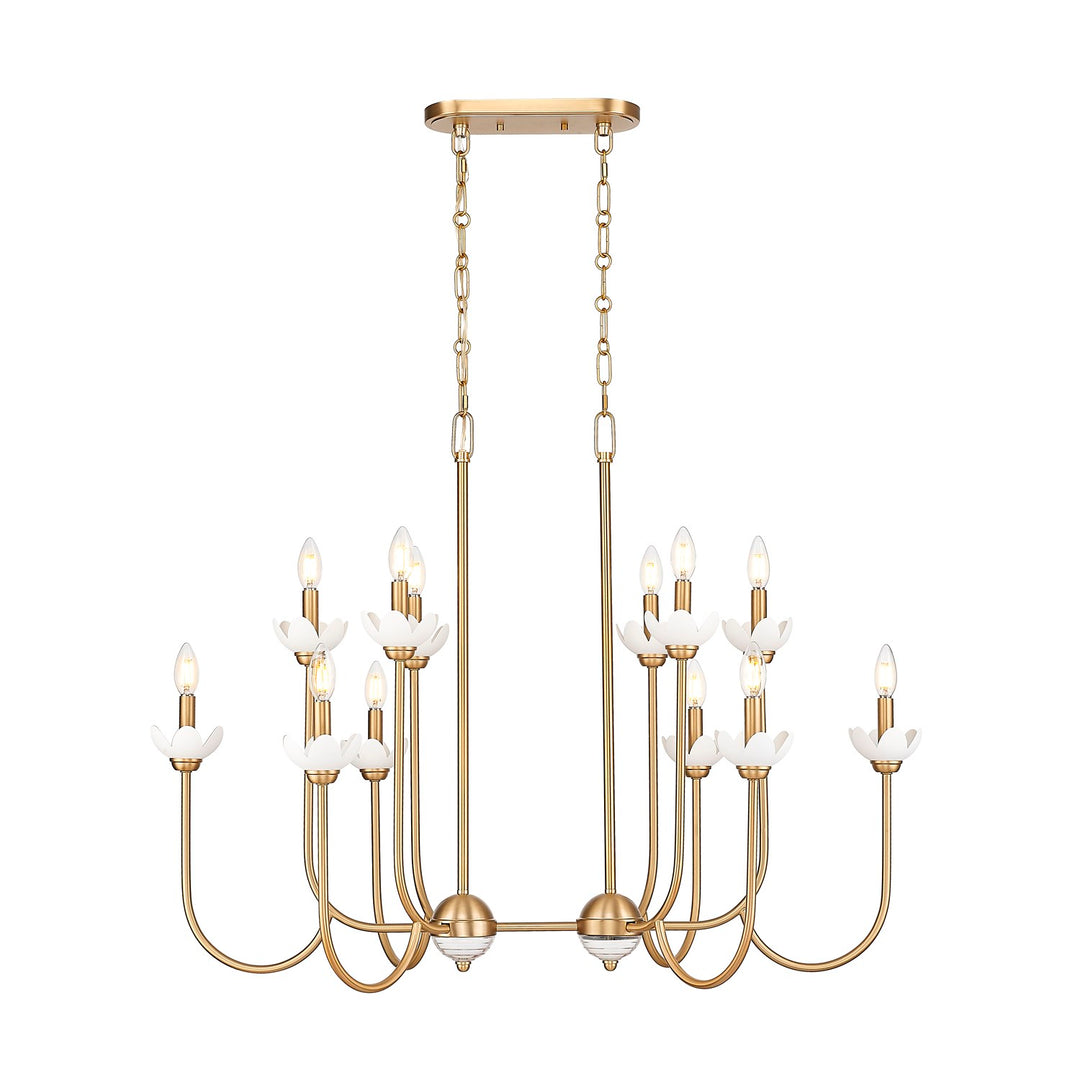 12 Light Linear Chandelier by Z-Lite