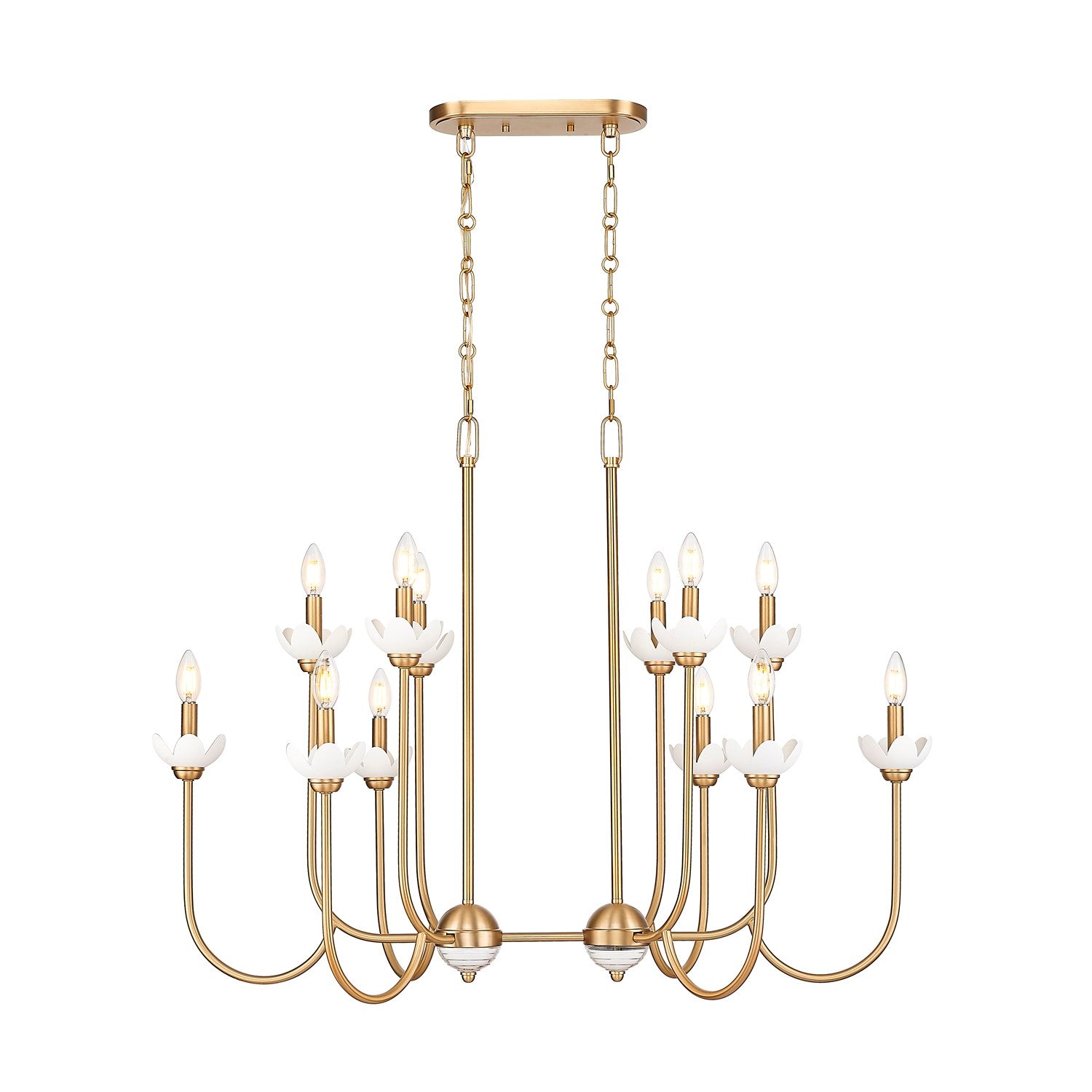 12 Light Linear Chandelier by Z-Lite