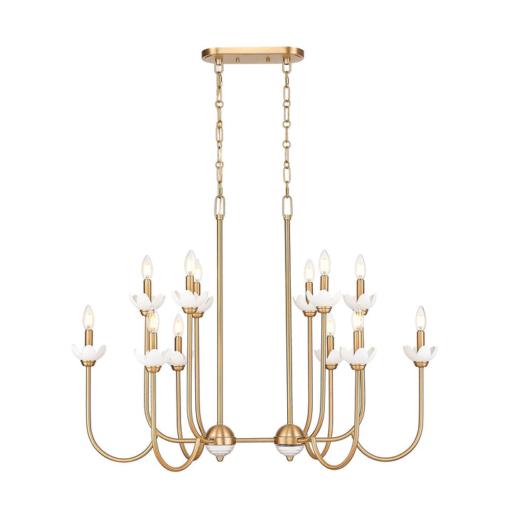12 Light Linear Chandelier by Z-Lite