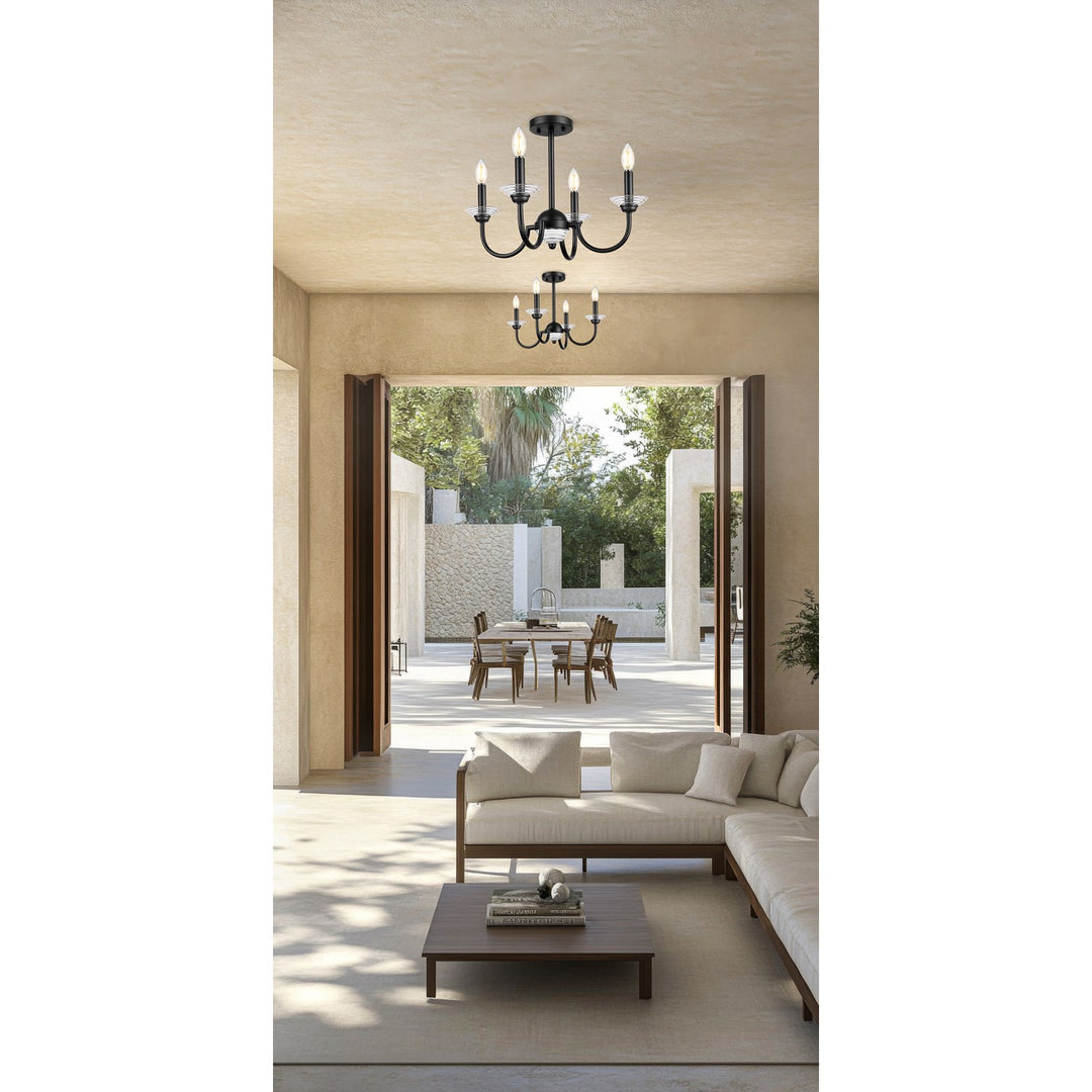 4 Light Semi Flush Mount