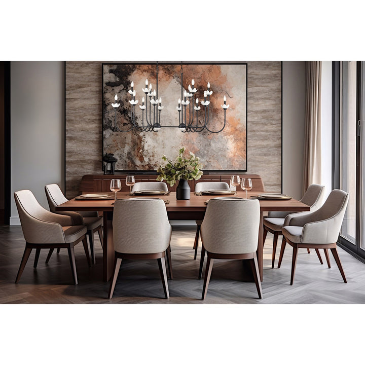 16 Light Linear Chandelier