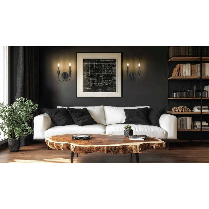 2 Light Wall Sconce