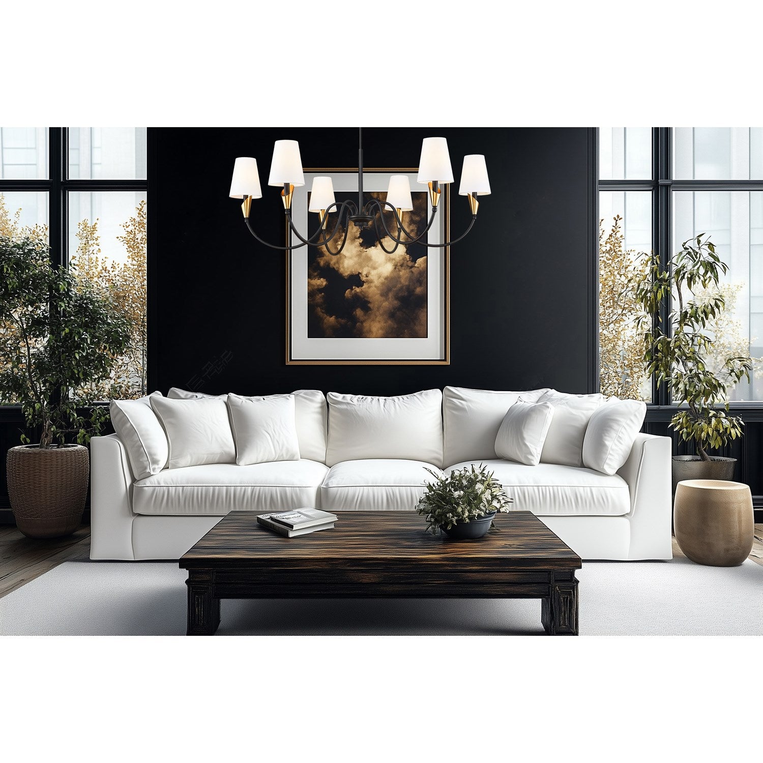 6 Light Chandelier