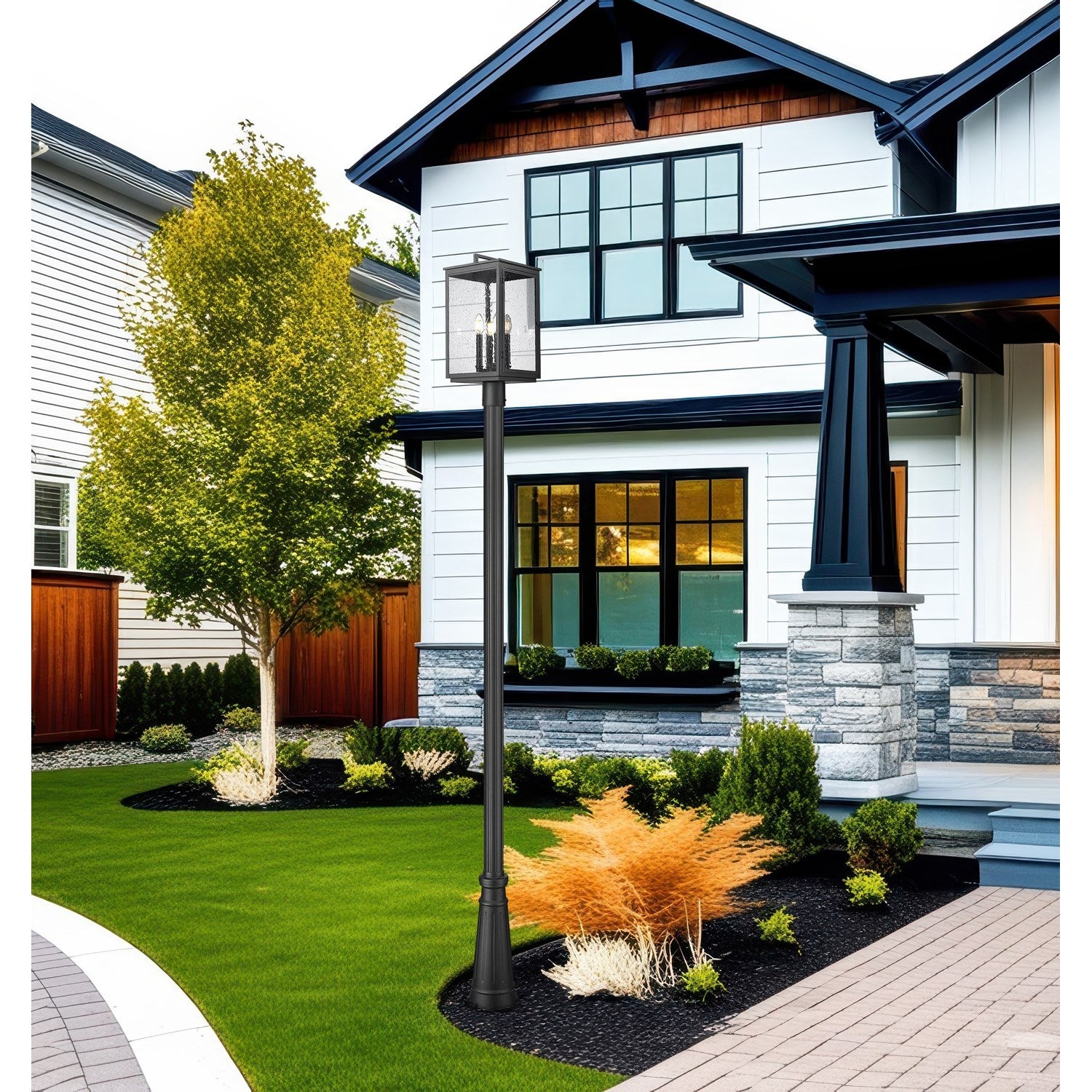 4 Light Outdoor Post Mounted Fixture