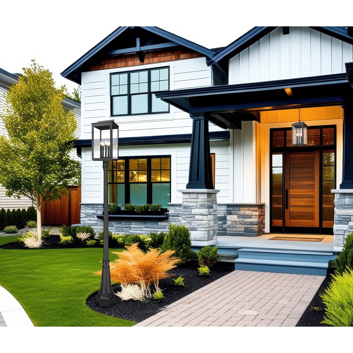 5 Light Outdoor Post Mounted Fixture
