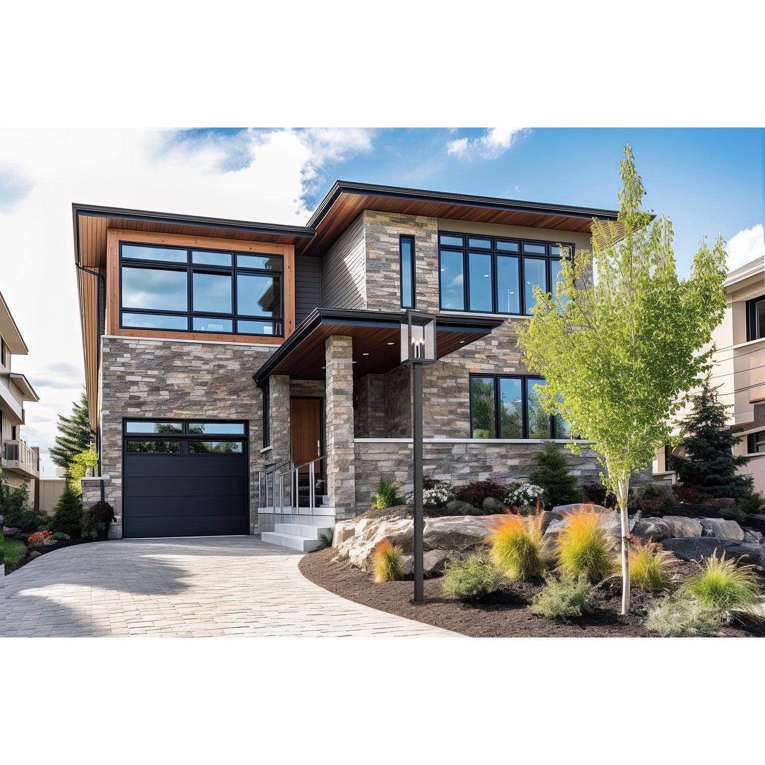 5 Light Outdoor Post Mounted Fixture