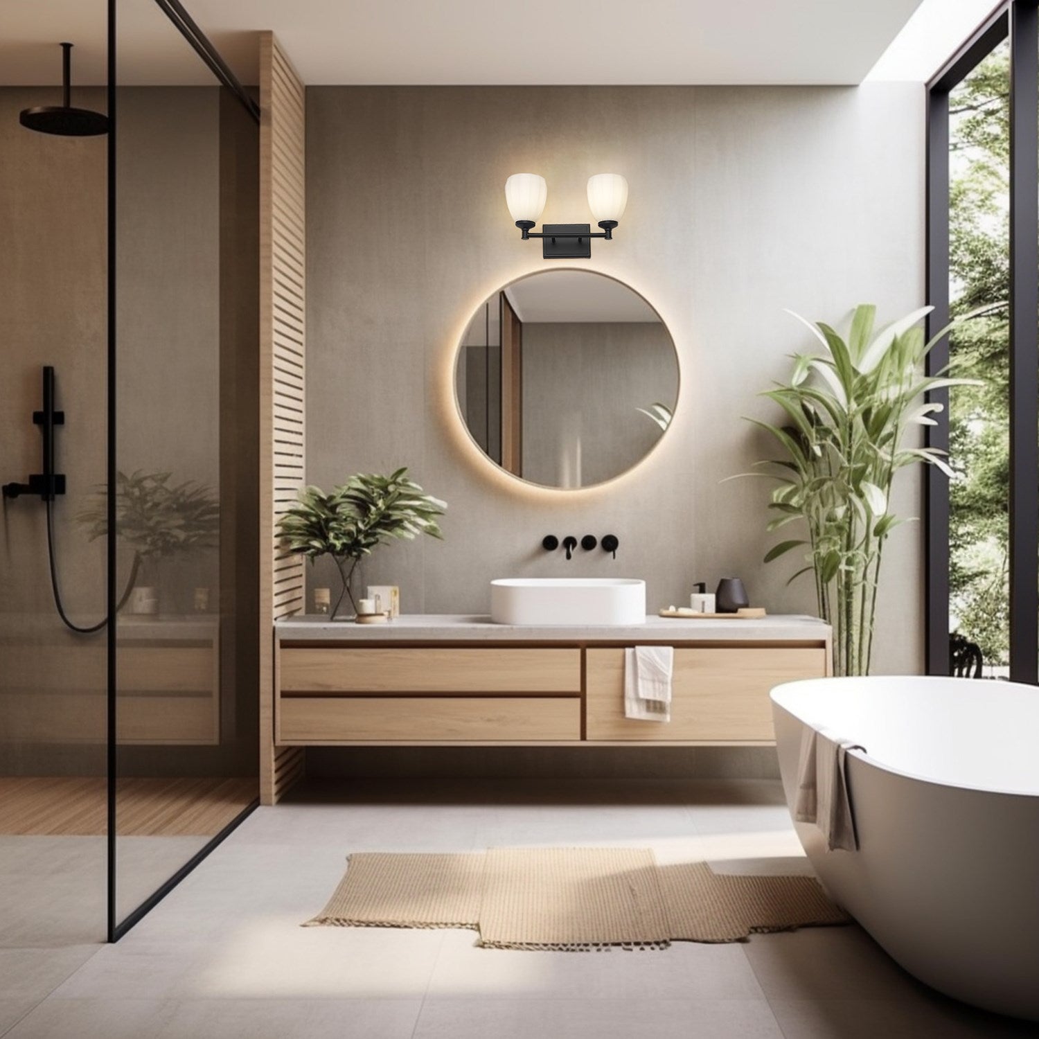 2 Light Vanity