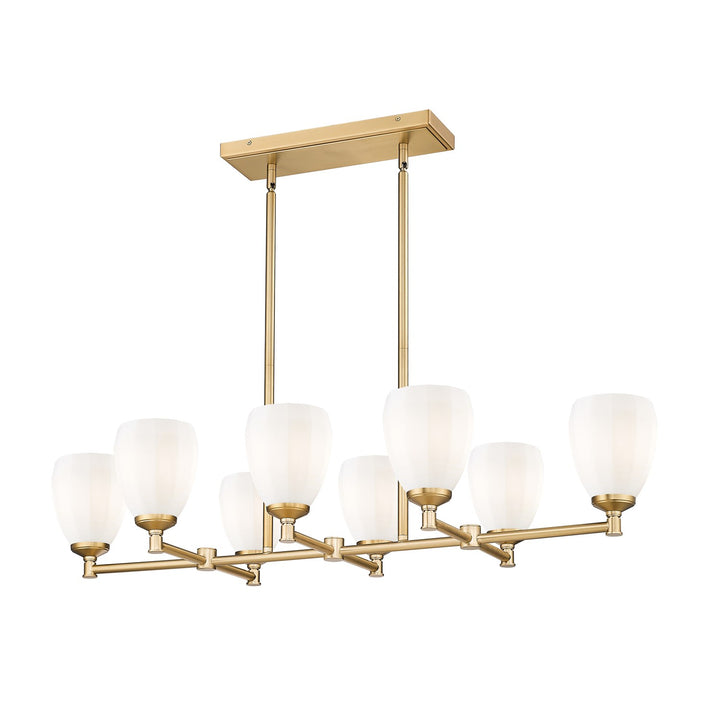 8 Light Linear Chandelier by Z-Lite
