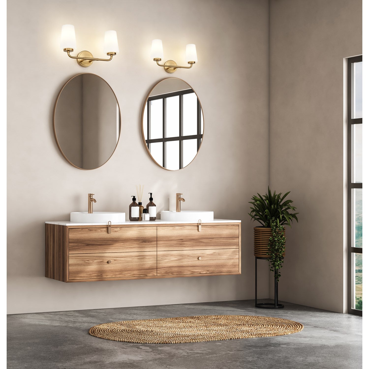 2 Light Vanity
