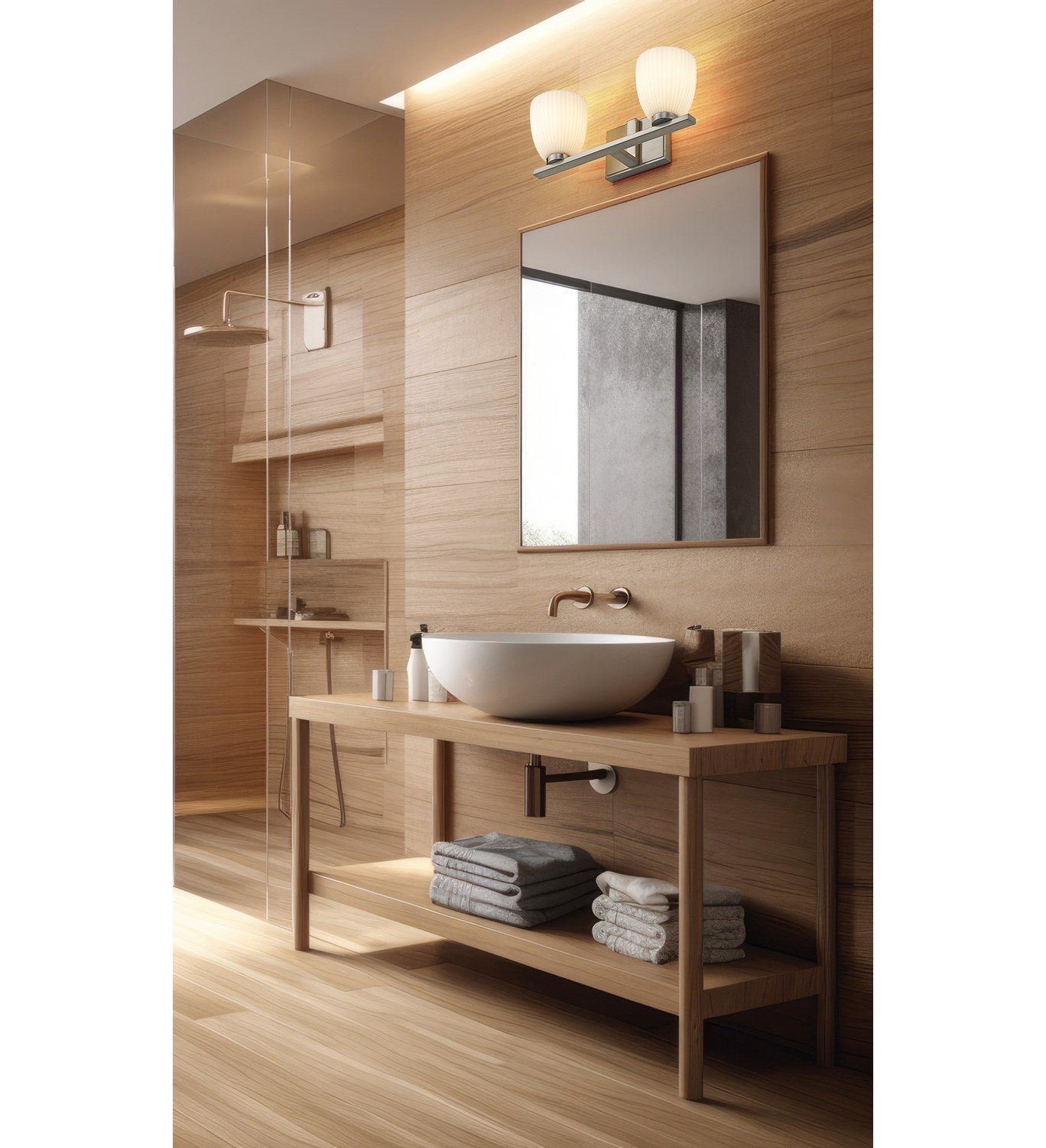 2 Light Vanity