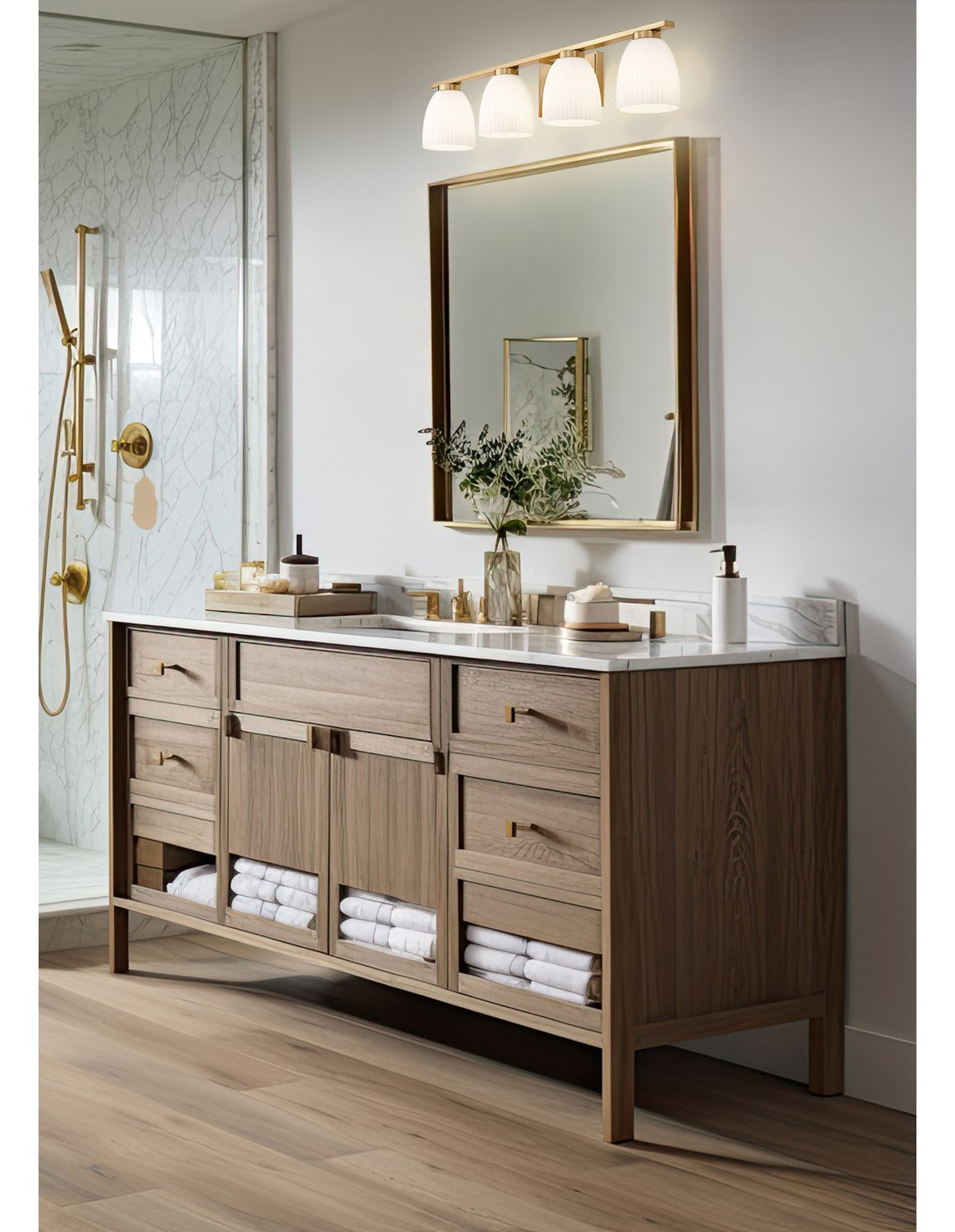 4 Light Vanity
