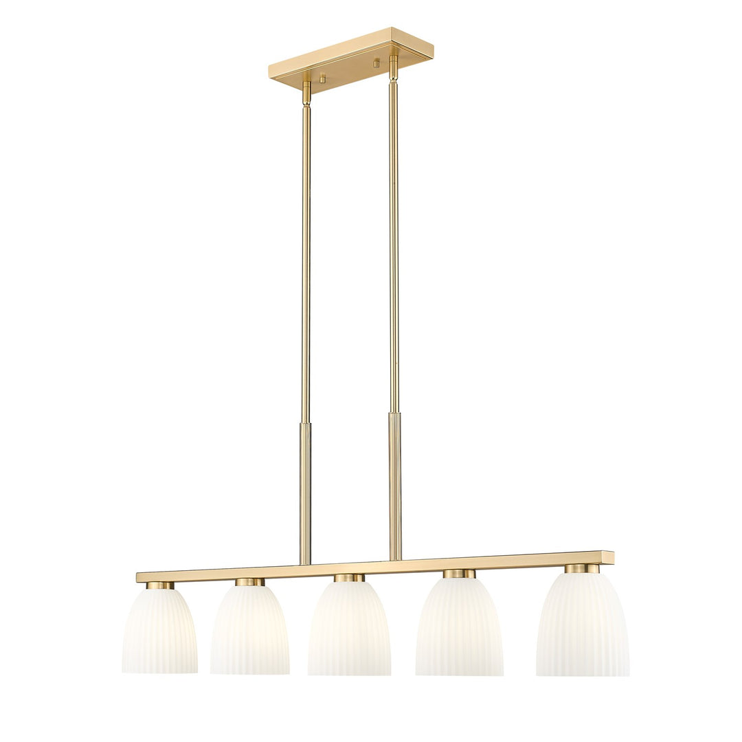 5 Light Linear Chandelier by Z-Lite