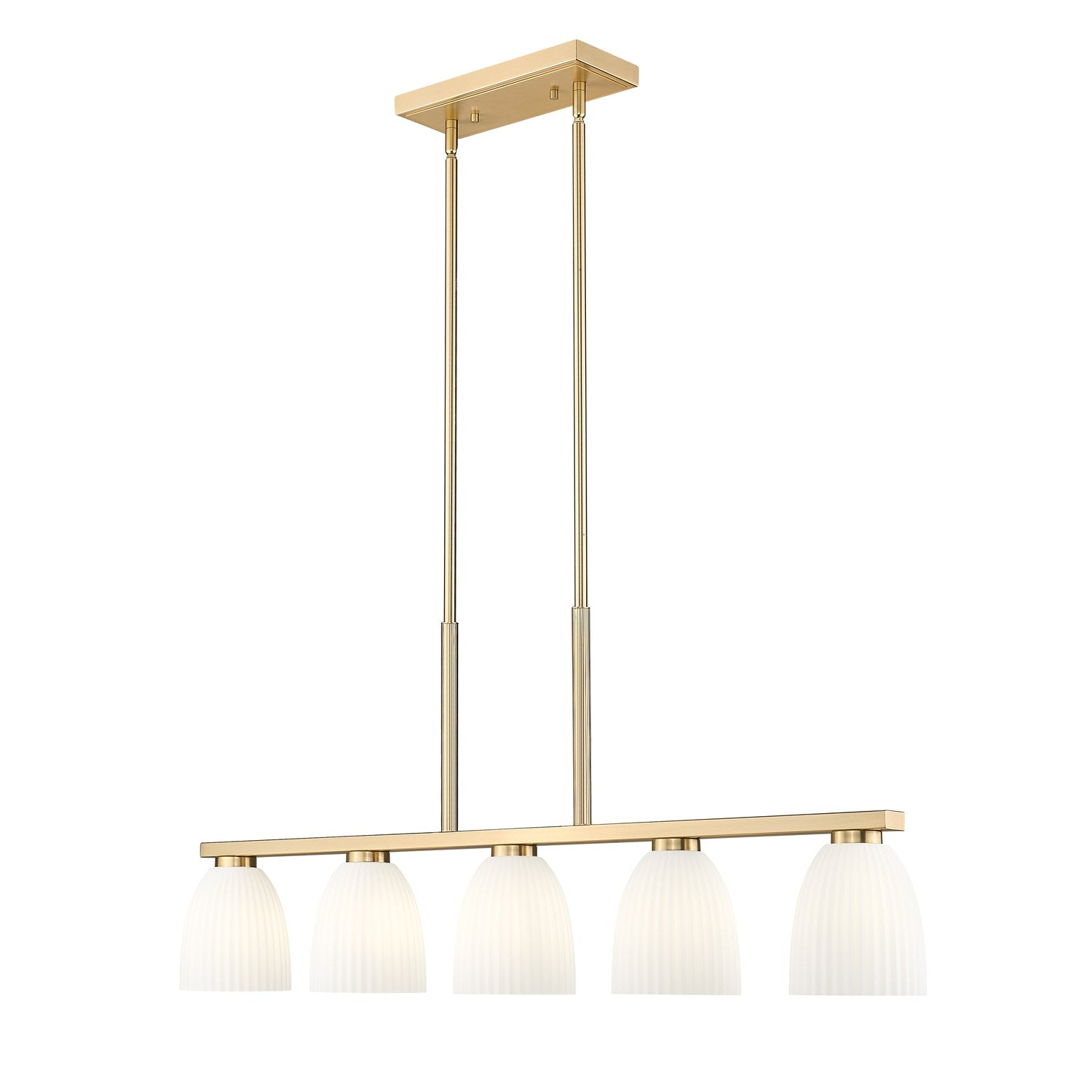 5 Light Linear Chandelier by Z-Lite