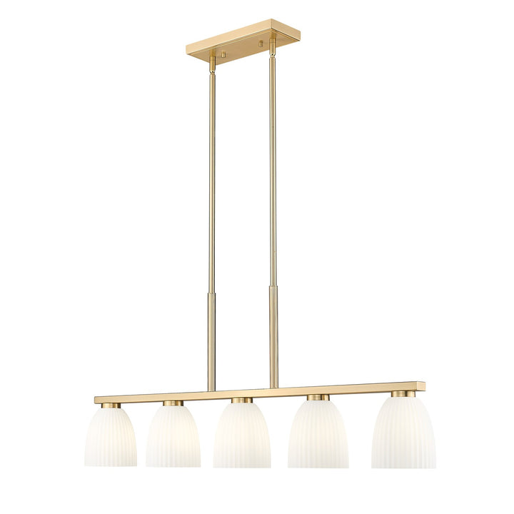 5 Light Linear Chandelier by Z-Lite