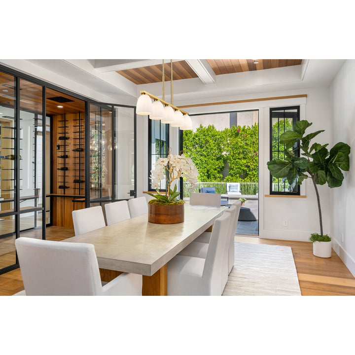 5 Light Linear Chandelier