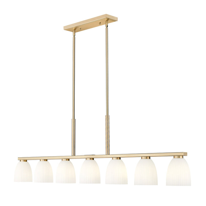 7 Light Linear Chandelier by Z-Lite