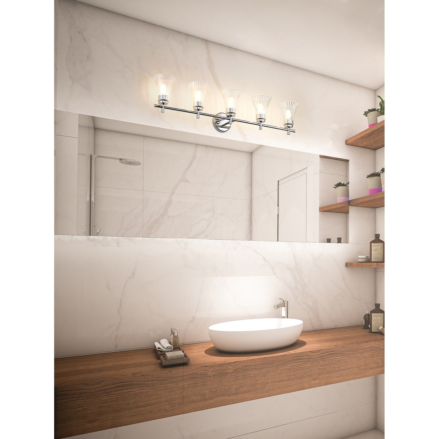 5 Light Vanity