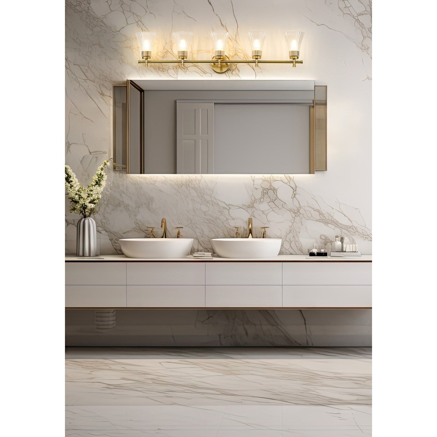 5 Light Vanity