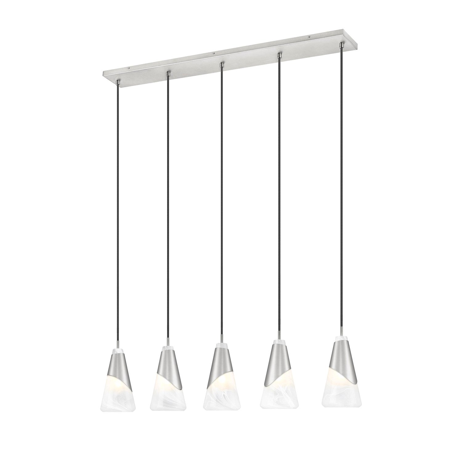 5 Light Linear Chandelier by Z-Lite