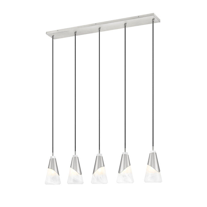 5 Light Linear Chandelier by Z-Lite