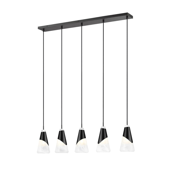 5 Light Linear Chandelier by Z-Lite