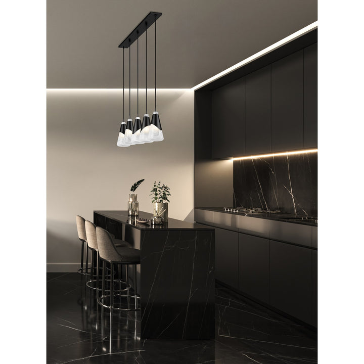 5 Light Linear Chandelier