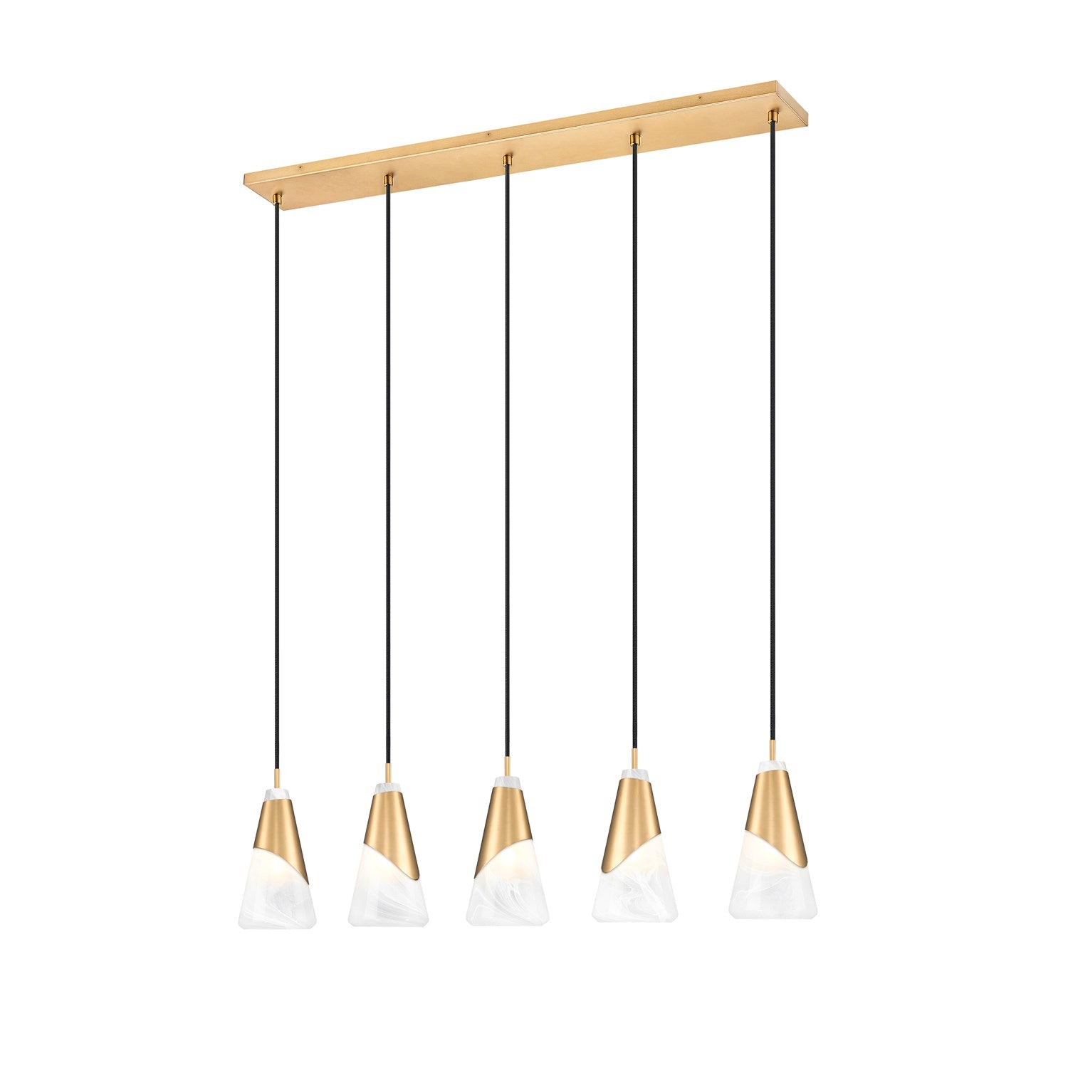 5 Light Linear Chandelier by Z-Lite