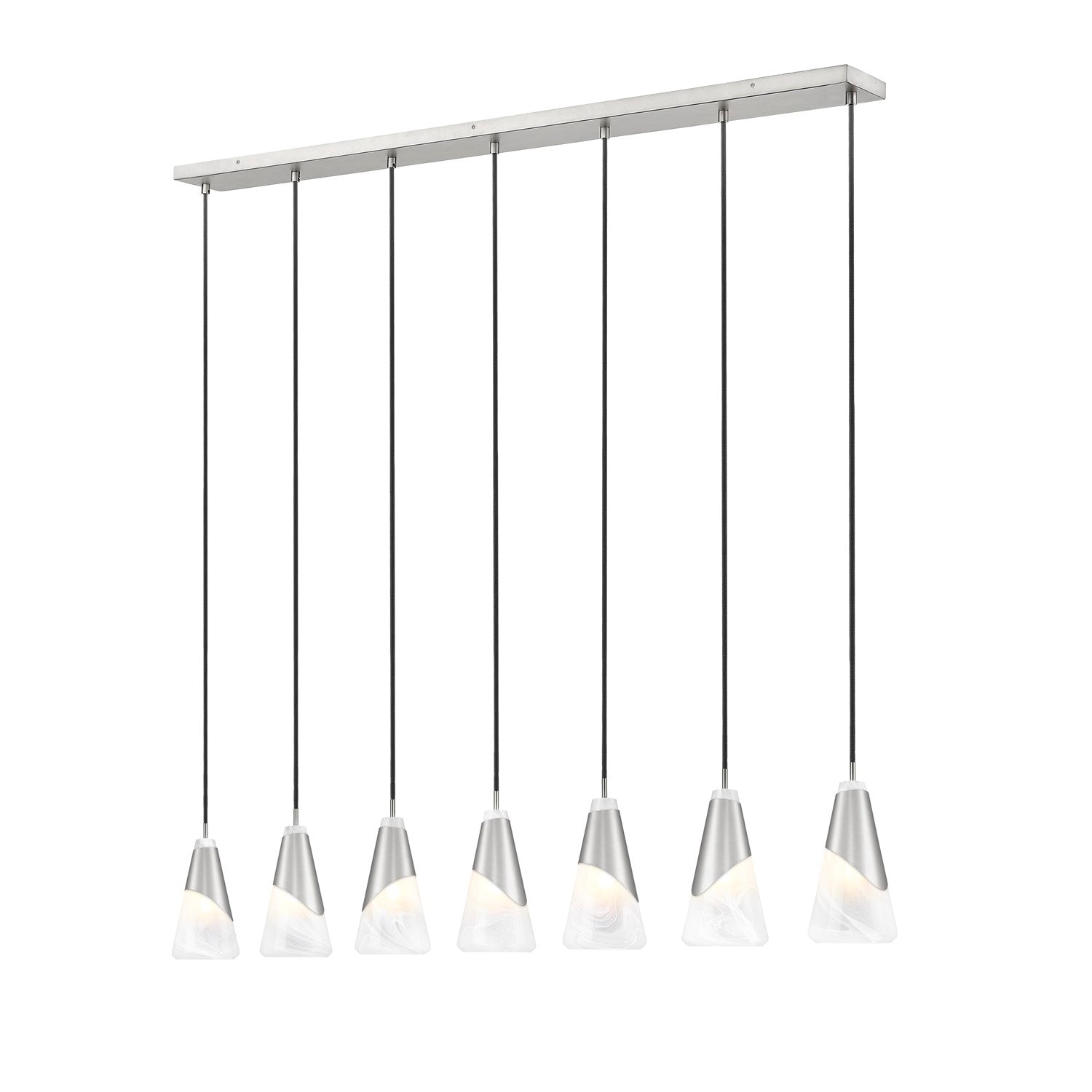 7 Light Linear Chandelier by Z-Lite